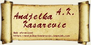 Anđelka Kašarević vizit kartica